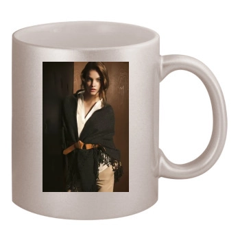 Barbara Palvin 11oz Metallic Silver Mug