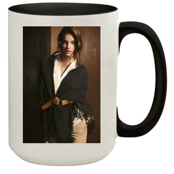 Barbara Palvin 15oz Colored Inner & Handle Mug