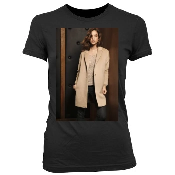 Barbara Palvin Women's Junior Cut Crewneck T-Shirt