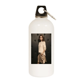 Barbara Palvin White Water Bottle With Carabiner