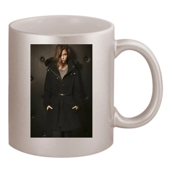 Barbara Palvin 11oz Metallic Silver Mug