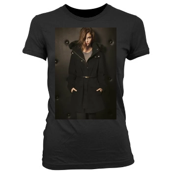 Barbara Palvin Women's Junior Cut Crewneck T-Shirt