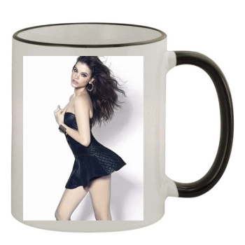 Barbara Palvin 11oz Colored Rim & Handle Mug