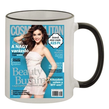 Barbara Palvin 11oz Colored Rim & Handle Mug