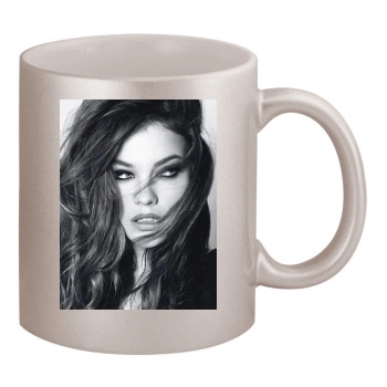 Barbara Palvin 11oz Metallic Silver Mug