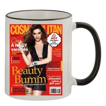 Barbara Palvin 11oz Colored Rim & Handle Mug