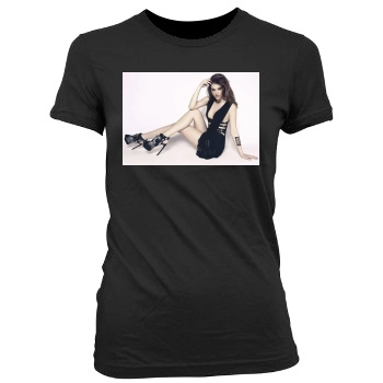 Barbara Palvin Women's Junior Cut Crewneck T-Shirt