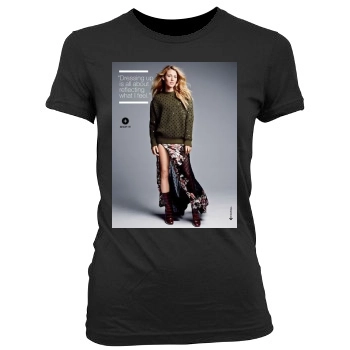 Blake Lively Women's Junior Cut Crewneck T-Shirt