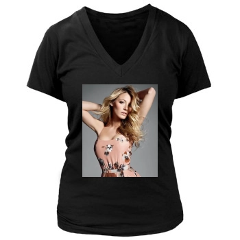 Blake Lively Women's Deep V-Neck TShirt