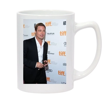 Brad Pitt 14oz White Statesman Mug