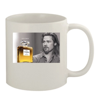 Brad Pitt 11oz White Mug