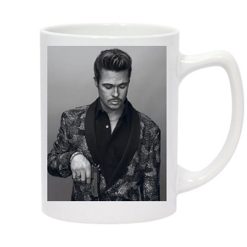 Brad Pitt 14oz White Statesman Mug