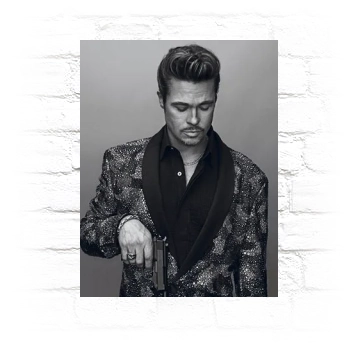 Brad Pitt Metal Wall Art