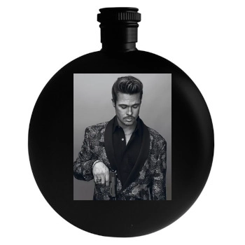 Brad Pitt Round Flask