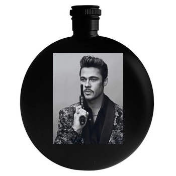 Brad Pitt Round Flask