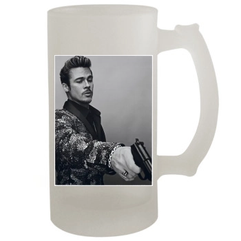 Brad Pitt 16oz Frosted Beer Stein