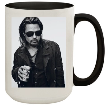 Brad Pitt 15oz Colored Inner & Handle Mug