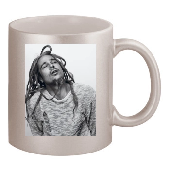 Brad Pitt 11oz Metallic Silver Mug