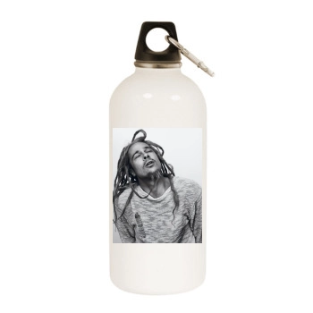 Brad Pitt White Water Bottle With Carabiner