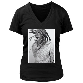 Brad Pitt Women's Deep V-Neck TShirt