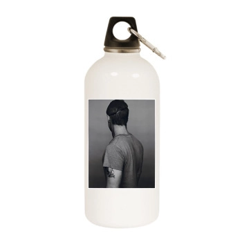 Brad Pitt White Water Bottle With Carabiner