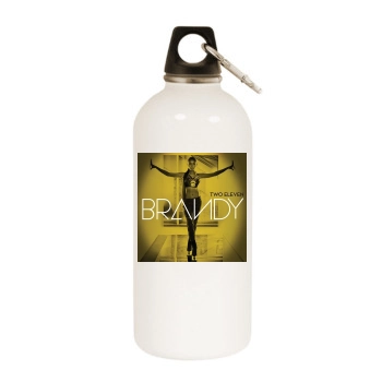 Brandy Norwood White Water Bottle With Carabiner