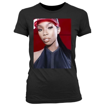 Brandy Norwood Women's Junior Cut Crewneck T-Shirt