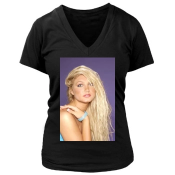 Brooke Hogan Women's Deep V-Neck TShirt