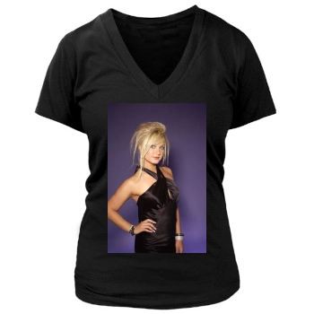 Brooke Hogan Women's Deep V-Neck TShirt