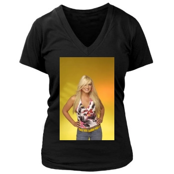 Brooke Hogan Women's Deep V-Neck TShirt