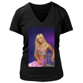 Brooke Hogan Women's Deep V-Neck TShirt