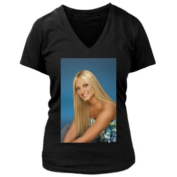 Brooke Hogan Women's Deep V-Neck TShirt