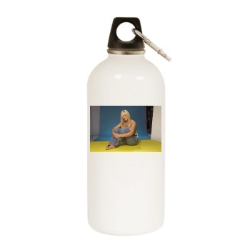 Brooke Hogan White Water Bottle With Carabiner