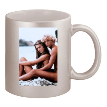 Brooke Shields 11oz Metallic Silver Mug