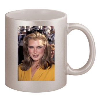 Brooke Shields 11oz Metallic Silver Mug