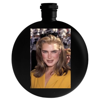 Brooke Shields Round Flask