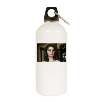 Brooke Shields White Water Bottle With Carabiner