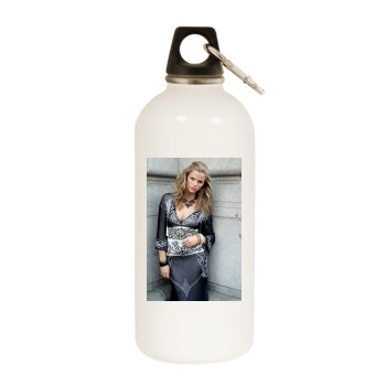 Brooklyn Decker White Water Bottle With Carabiner