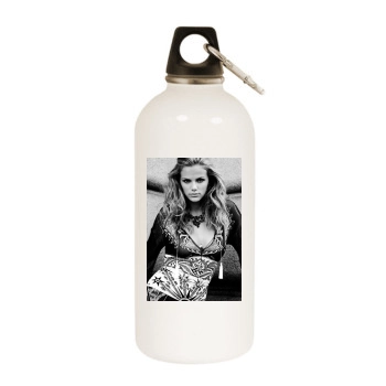 Brooklyn Decker White Water Bottle With Carabiner