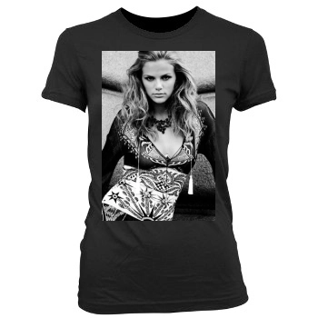 Brooklyn Decker Women's Junior Cut Crewneck T-Shirt