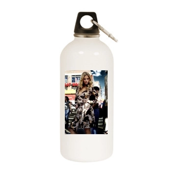 Brooklyn Decker White Water Bottle With Carabiner