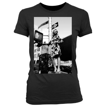 Brooklyn Decker Women's Junior Cut Crewneck T-Shirt