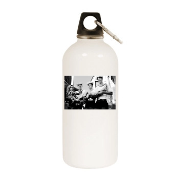 Brooklyn Decker White Water Bottle With Carabiner