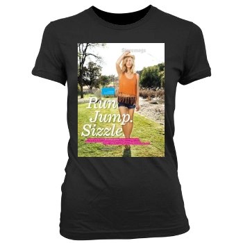 Brooklyn Decker Women's Junior Cut Crewneck T-Shirt