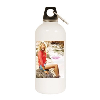 Brooklyn Decker White Water Bottle With Carabiner