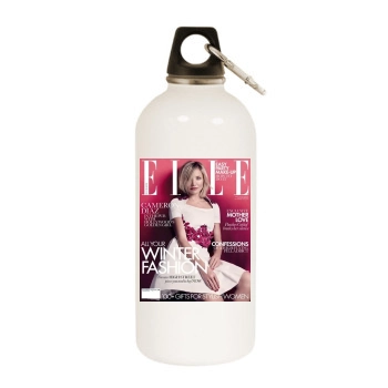 Cameron Diaz White Water Bottle With Carabiner