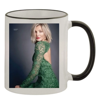 Cameron Diaz 11oz Colored Rim & Handle Mug