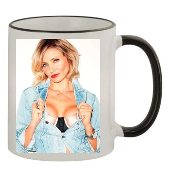 Cameron Diaz 11oz Colored Rim & Handle Mug