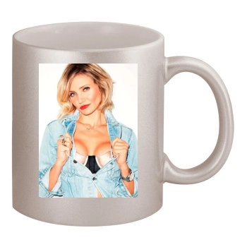 Cameron Diaz 11oz Metallic Silver Mug