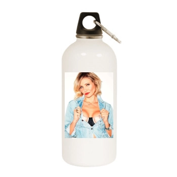 Cameron Diaz White Water Bottle With Carabiner